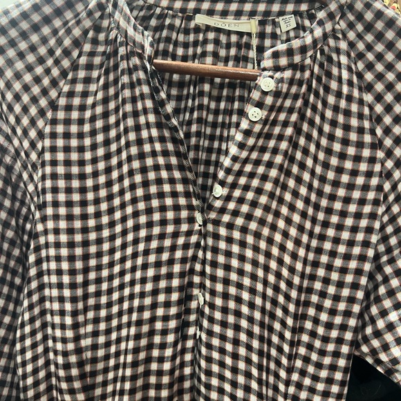 DOEN Delphine Plaid Madeleine Dress NWT XS Prarie style - Picture 8 of 11